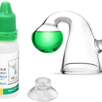CO2 INDICATOR / CO2 REACTOR WITH GLASS AND SOLUTION