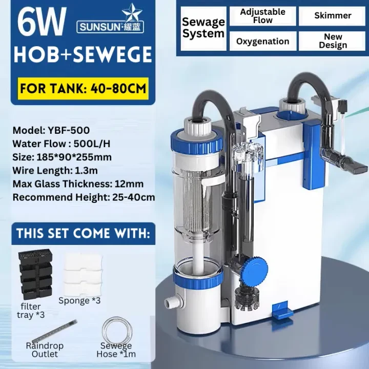 SunSun YBF Series Hang On Canister Filter